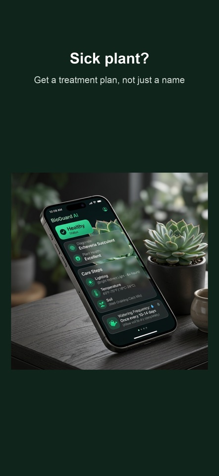 BioGuard official App Store preview, second screen